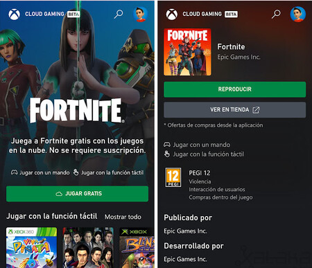 Ya puedes a Fortnite gratis en iPhone, iPad y Android a través de Xbox Gaming