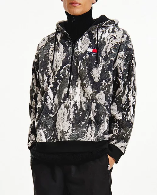 SUDADERA DE HOMBRE MULTICOLOR CON CAPUCHA