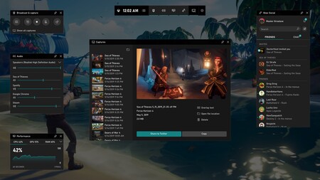 La Xbox Game Bar se actualiza: gana en fluidez y añade un gestor de recursos para controlar tus sesiones de juego en PC