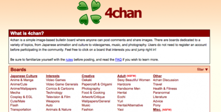 Maldades creciendo en mi cerebro: 4chan ahora tiene API