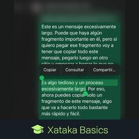 Cómo copiar solo una parte de un mensaje en WhatsApp en el móvil en vez de tener que copiarlo todo 