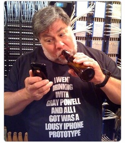 Imagen de la semana: Steve Wozniak tiene un mensaje para Gray Powell