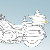 La Honda Gold Wing podría estrenar radar delantero y trasero en su actualización a Euro5, según estas patentes