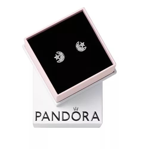 Pendientes de botón Pandora 292990C01 Luna