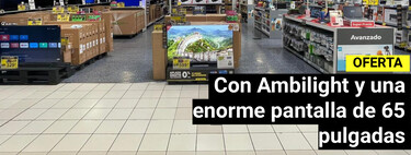 Cuesta menos de 500 euros en Carrefour: una tele de 65 pulgadas con Ambilight y 6 meses gratis a Movistar Plus+ 