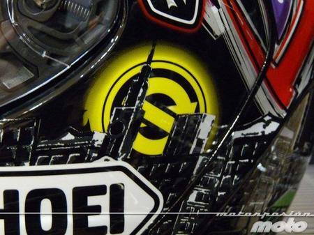Shoei X-Spirit II Réplica Tomizawa detalle