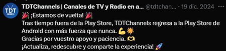 TDTChannels Play Store