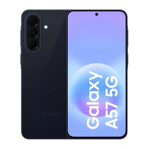 Samsung Galaxy A57 5G (Awesome Navy, 8 GB de RAM, 256 GB de almacenamiento), IA agéntica, triple cámara con video de nightografía, 2 días de duración de la batería, actualizaciones del sistema
