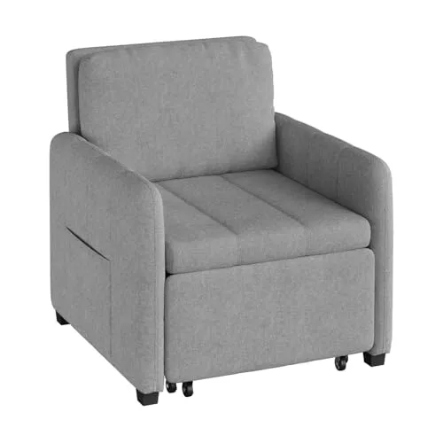 WOLTU Sofá Cama 3 en 1 con Función Inclinable