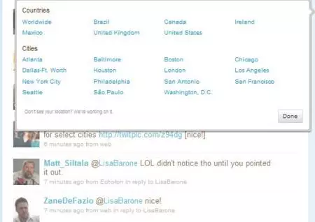 地域のトレンド