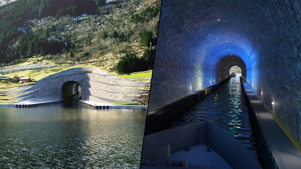 Noruega da luz verde a la construcción del primer túnel del mundo para barcos: una obra colosal de ingeniería que llevan 150 años esperando