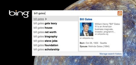 Bing People Autosuggest, resultados de personas instantáneos en el buscador