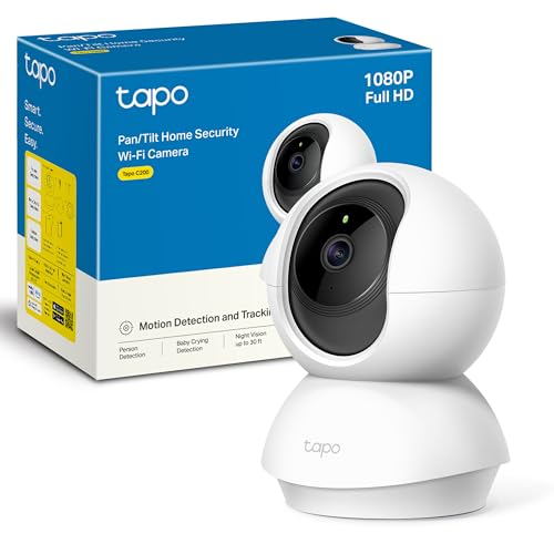 TP-Link TAPO C200 - Cámara IP WiFi 360° Cámara de Vigilancia FHD 1080p