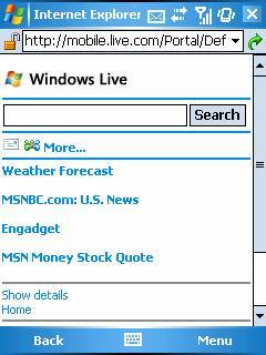 Microsoft Live Search presenta mejoras para Blackberry y Windows Mobile