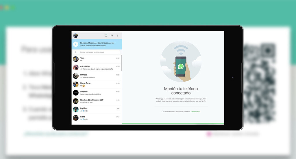 Cómo usar WhatsApp web desde el móvil