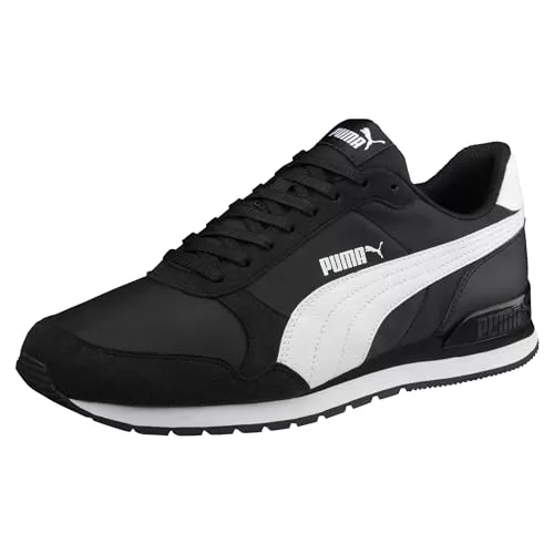 PUMA ST Runner v2 NL, Sneakers Unisex Adulto, Black White, 41 EU