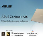 ASUS Zenbook A16: la laptop que quiere que dejes de buscar enchufes (y lo logra)
