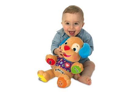 bebe con perrito de Fisher Price