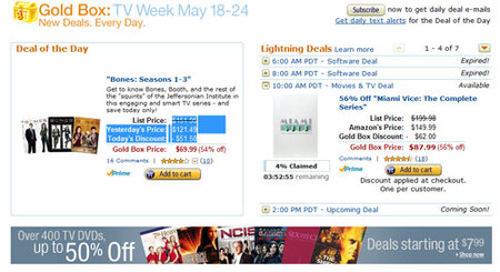 Amazon Gold Box dedica la semana a las series de televisión