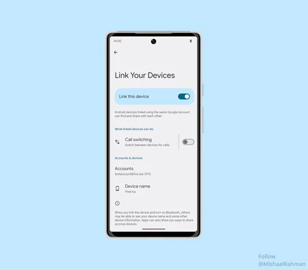この機能を利用できるようにするセクションは次のようになります。 Xのミシャール・ラーマンのイメージ