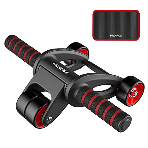 PROIRON Rueda Abdominales - Rueda Abdominales Principiante, Rodillo Abdominales Fitness para Entrenamiento Muscular Fitness Ejercicio en Casa Gimnasio