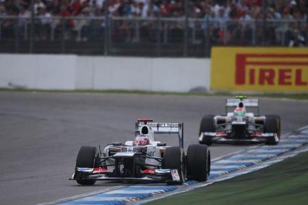 Los dos Sauber en Alemania