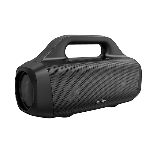 Soundcore Motion Boom Altavoz Bluetooth Potente de 30W, con Diafragma de Titanio, Tecnología BassUp, Resistente al Agua IPX7, 24h de Reproducción, App, para Exteriores y Camping, Altavoz portátil
