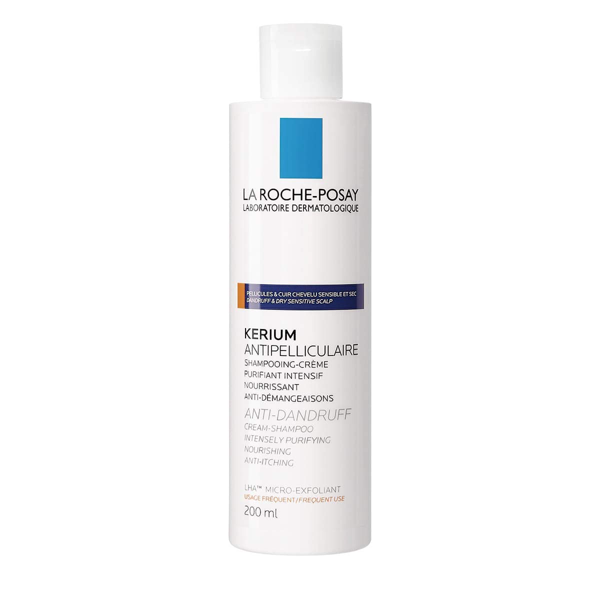 Champú con microexfoliación para cabello con caspa Kerium de La Roche-Posay