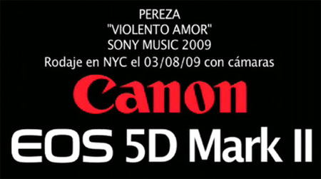 Violento Amor, videoclip de Pereza grabado con una Canon 5D Mark II