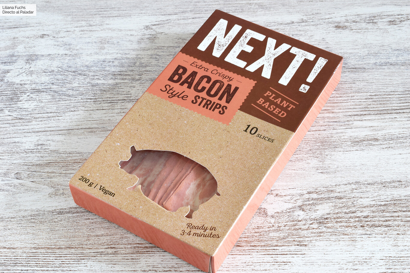 Probamos el bacon vegano de Next Foods, que presume de ser el más crujiente