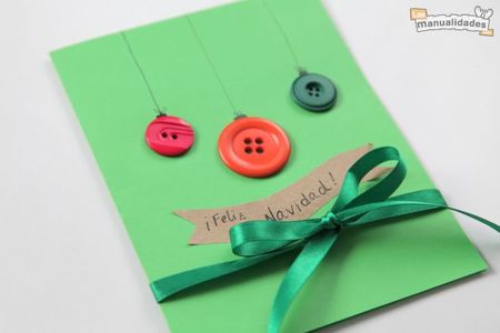 ¿ Quieres aprender a hacer una bonita tarjeta navideña?