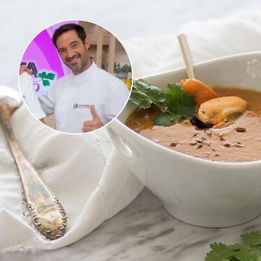 El entrante delicado y ligero perfecto es esta crema del chef Joseba Arguiñano. Parece de restaurante de lujo pero es muy barato