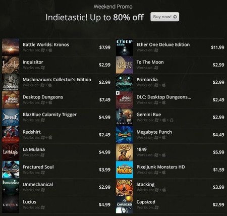 Mucho indie fantástico entre las ofertas del fin de semana en GOG