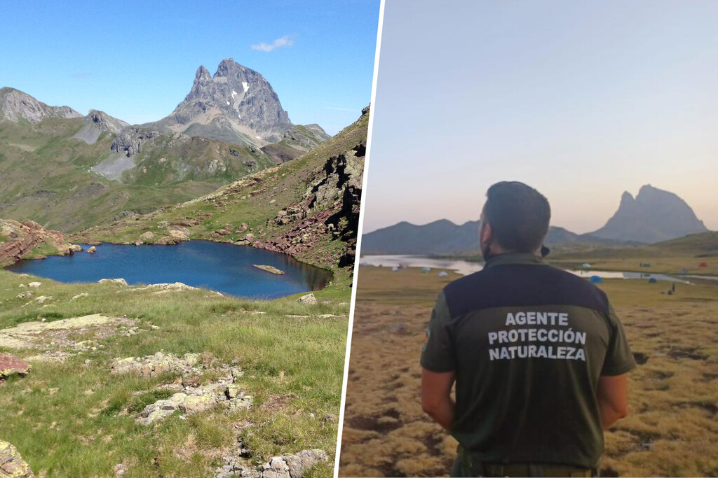En el Pirineo aragonés cada vez hay más gente acampando y bañándose en ibones. Hasta que llegó la policía