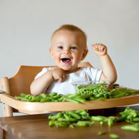 Verduras en la alimentación infantil: guisantes y judías verdes