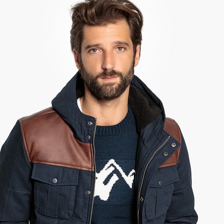 Esta chaqueta acolchada de dos materiales está en La Redoute al 30%
