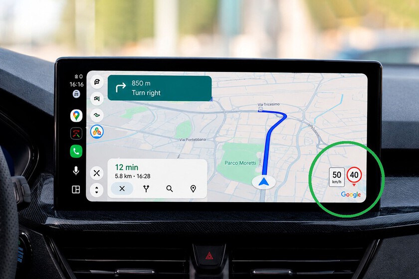 Google Maps añade el velocímetro y la navegación inmersiva a Android Auto
