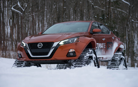 Nissan lo ha vuelto a hacer: esta bestia se llama Altima-te AWD Concept y la nieve es su reino
