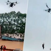 Na China, o drone que entrega o seu pedido e o drone que o retira de uma enchente são, às vezes, o mesmo drone 