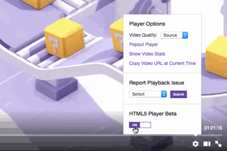 Twitch ya tiene una versión de prueba de su reproductor de vídeo en HTML5