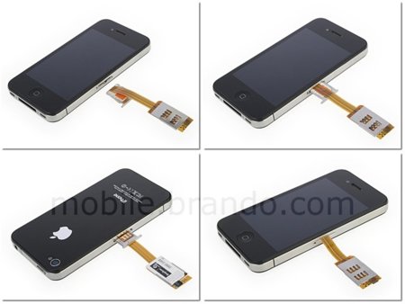 Dual Sim para iPhone 4, tan útil como antiestético