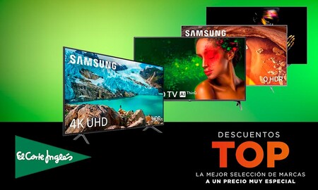 Ofertas Top en El Corte Inglés: 28 smart TVs de LG, Samsung, Sony o Philips con descuentos de hasta el 50%