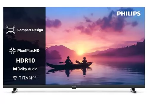 Philips 40PFS6000 HD LED Smart TV - Pantalla de 40 Pulgadas con Pixel Plus, Plataforma Titan OS y Sonido Dolby Digital - Funciona con Alexa y con el Asistente de Voz de Google