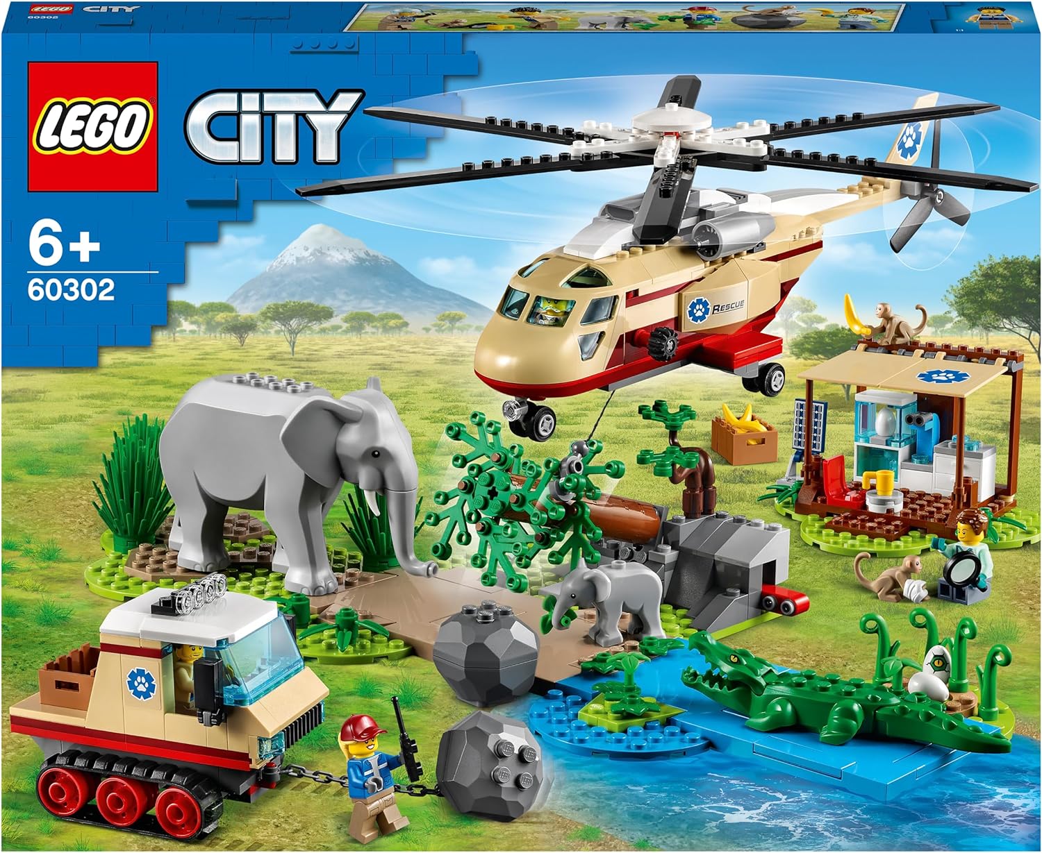 Set de Construcción de Maquetas Rescate de la Fauna Salvaje: Operación LEGO City Wildlife