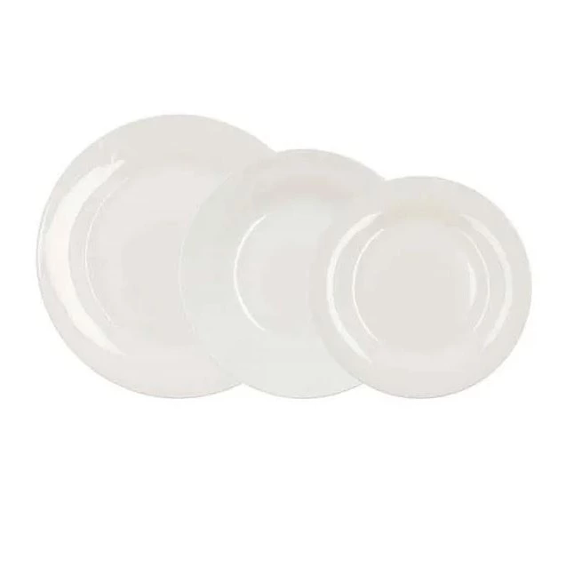 Vajilla Lis Bidasoa 18 piezas 6 servicios porcelana blanco
