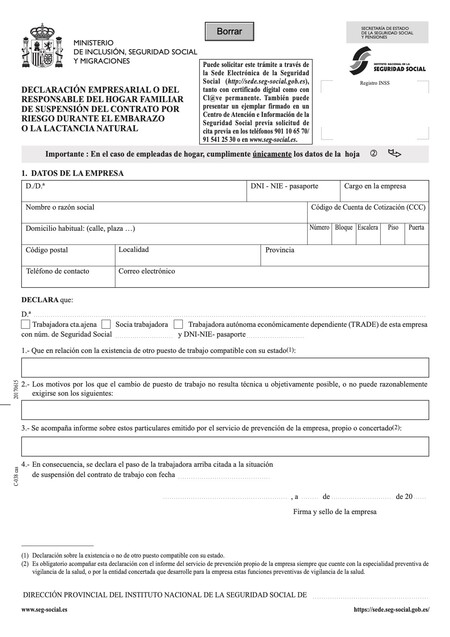 Suspension Contrato