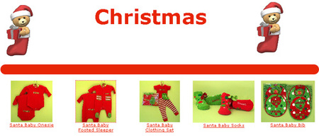 Bebé equipado como Papá Noel