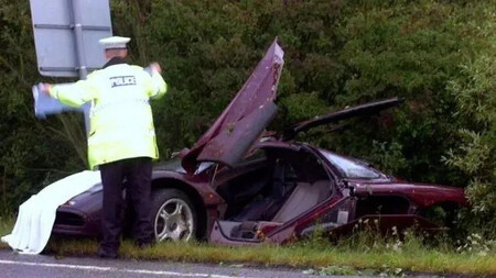 McLaren F1 choque