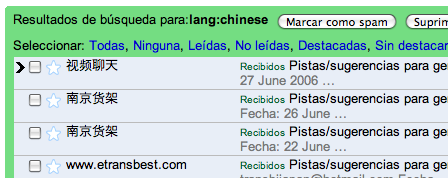 Truco para Gmail: filtra tu correo por idioma