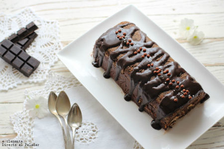 Tronco fácil de chocolate y café. Receta
